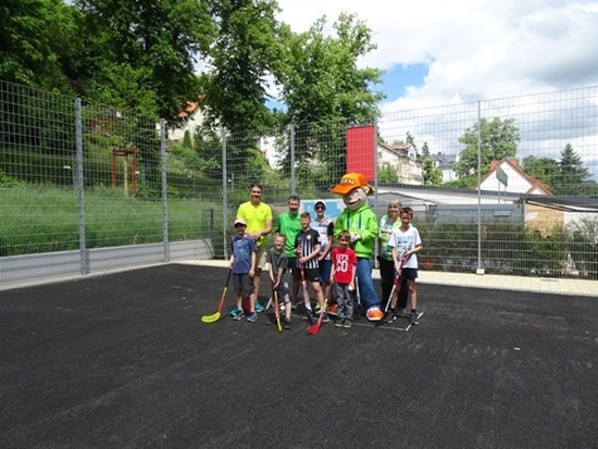 Spaß-Spiel-Sport/Floorball des SV Taunusstein-Neuhof e.V. bei der Landesgartenschau in Bad Schwalbach